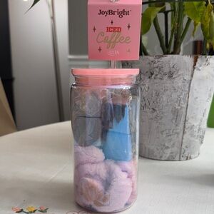 Ulta Beauty JoyBright Iced Coffee Bath Set - Pink and Blue